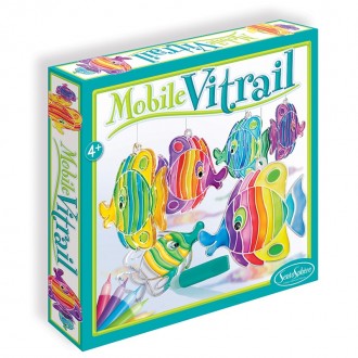 Mobile Vitrail Poissons