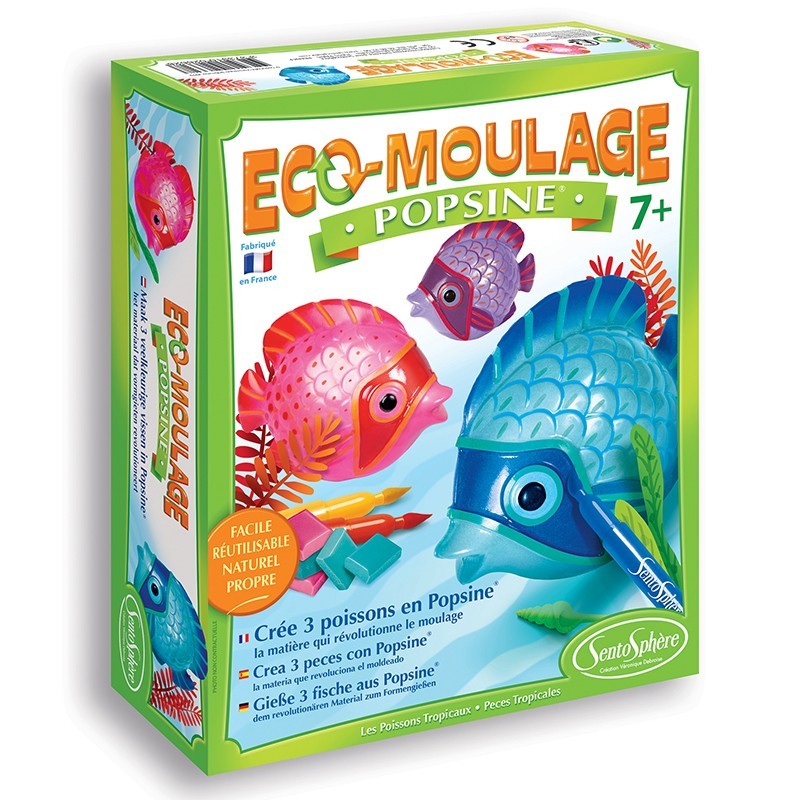 Eco-moulage Popsine - Les Poissons Tropicaux Eco-moulage Popsine - Les Poissons Tropicaux