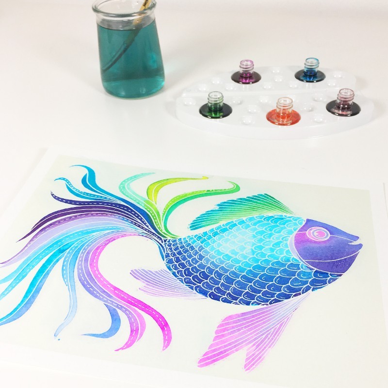 Fish Aquarellum Junior Set Water Painting Kit