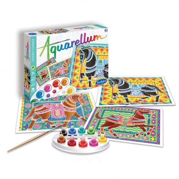 Sentosphère Aquarellum Junior Postcard Animals Painting Set