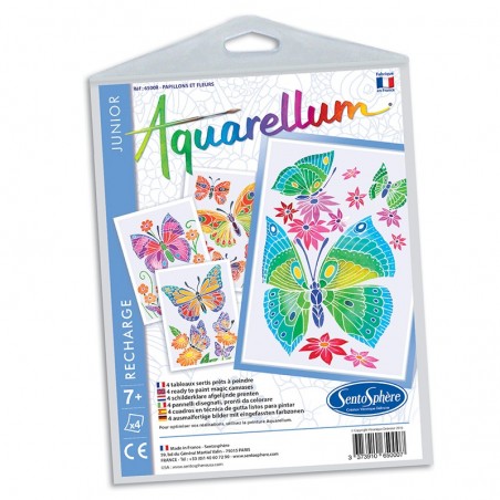 Recharge Aquarellum Junior Papillons et Fleurs