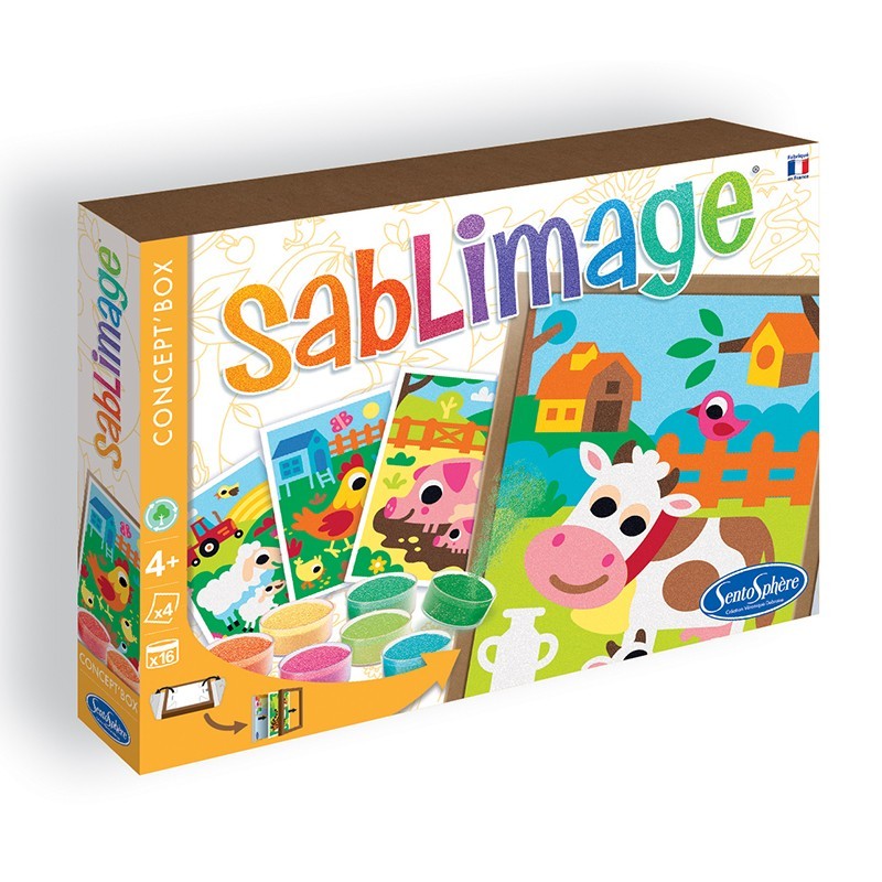 Sablimage Concept Box - SENTOSPHERE animaux de la ferme - Sentosphère