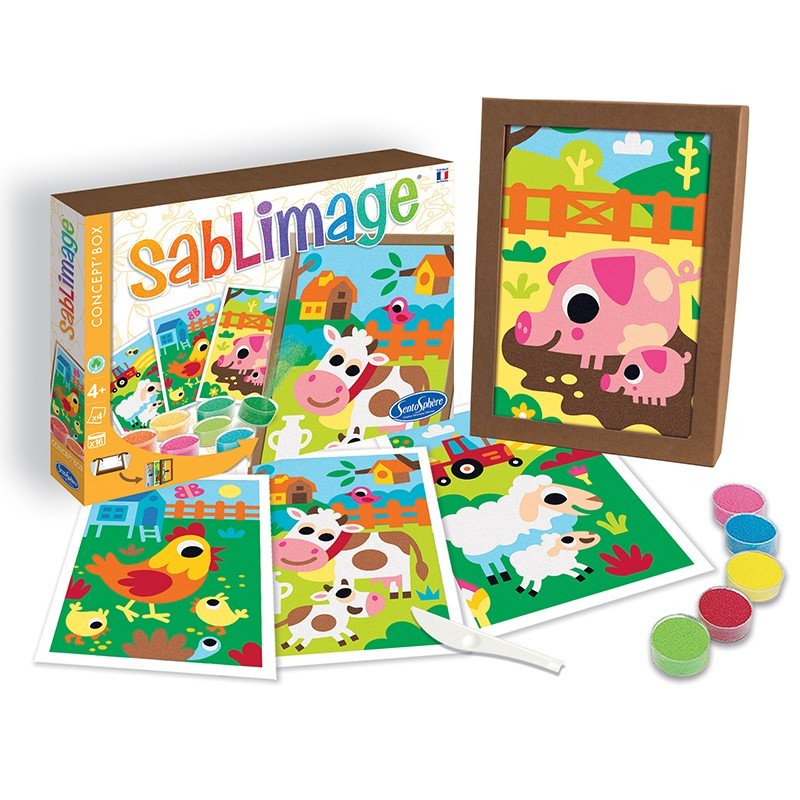 Sablimage Concept Box - SENTOSPHERE animaux de la ferme - Sentosphère