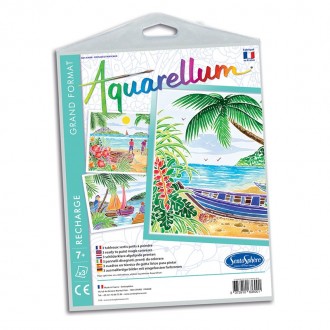 Recharge Aquarellum Paysages Tropicaux