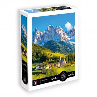 Puzzle 1000 pièces : Paysage de montagne dans les Dolomites - Cherry Pazzi  - Rue des Puzzles