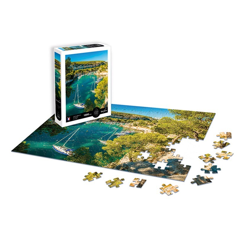 Puzzle de Marseille, Calanque de Sormiou, 1000 pièces en bois - Éd