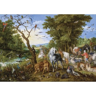 PUZZLE Entrée des animaux dans l'Arche de Noé -Jan Brueghel l'Ancien