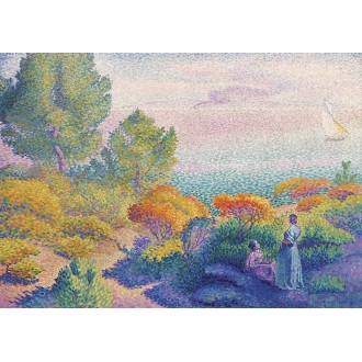 PUZZLE Deux femmes au bord du rivage - Henri-Edmond Cross