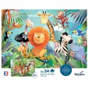 Puzzle 2 x 24 pièces - Animaux Sauvages 