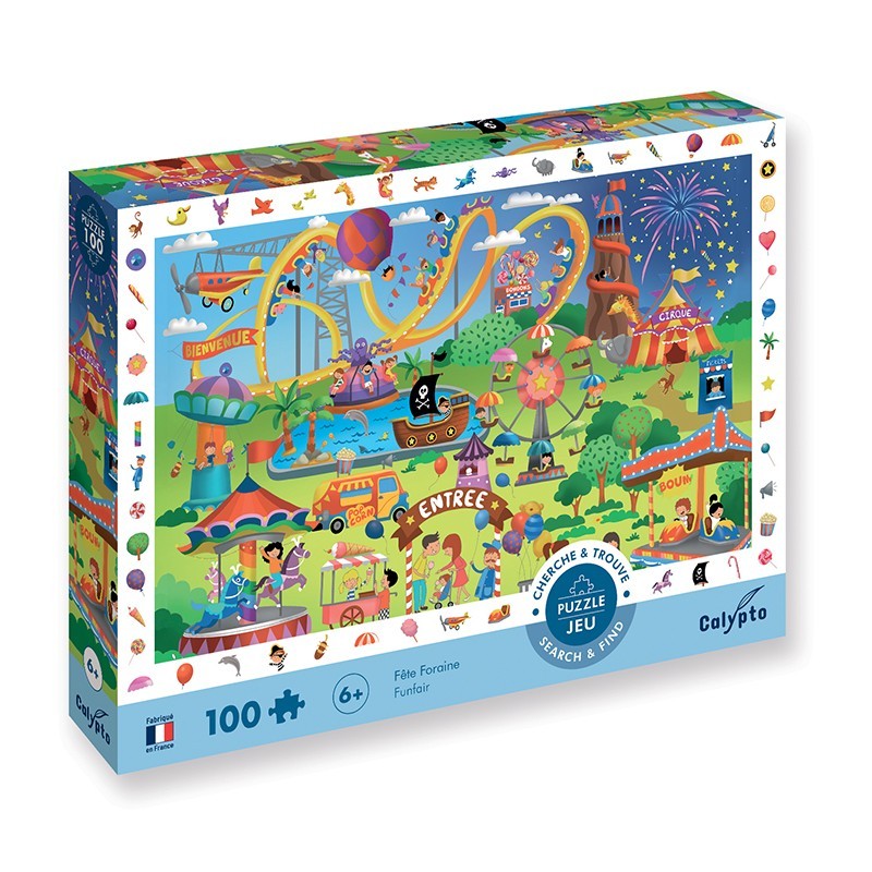 Puzzle 100 pieces fille cirque 5 ans Hema