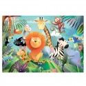 Puzzle 2 x 24 pièces - Animaux Sauvages 