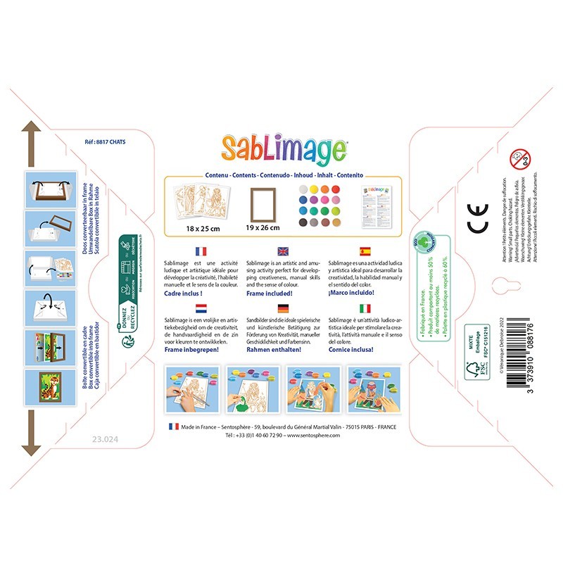 Sablimage Concept Box - SENTOSPHERE animaux de la ferme - Sentosphère