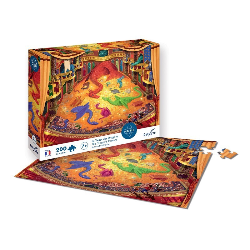 PUZZLE 200 pièces Le Trésor des Dragons