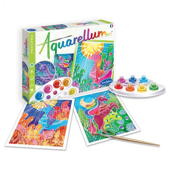 Create glow in the dark paintings with the Aquarellum technique