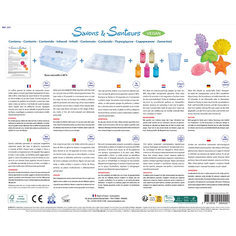 Kit Créatif Savons et Senteurs - Loisir créatif Sentosphère