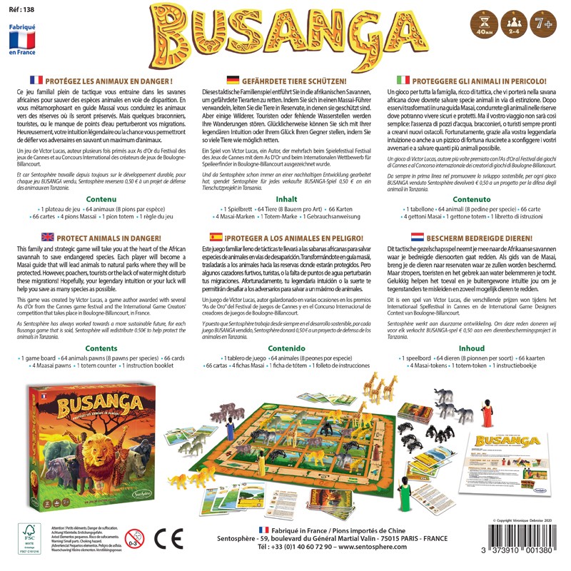 Jeu de société - Busanga - Jeux de société - Creavea