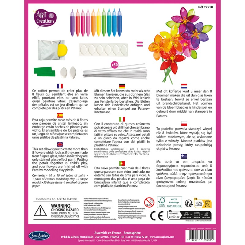 Sentosphere Usa Crystal Flowers Creative Kit