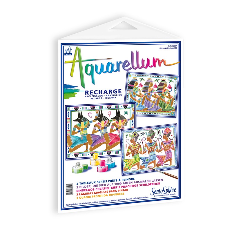 Recharge Aquarellum Isis, Anubis et Ramsès