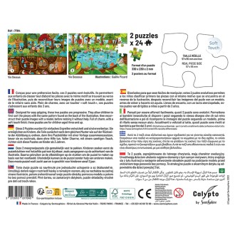 Puzzle 2 x 24 pièces - Vie dessus Vie dessous