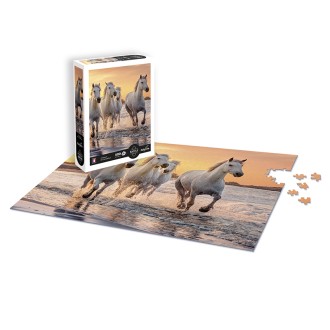 PUZZLE 500 Pièces XL - Chevaux en Camargue