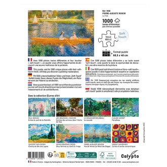 PUZZLE 1000 P - La Yole, Pierre-Auguste Renoir