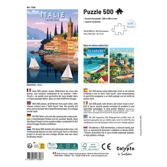 PUZZLE 500 pièces - Italie Lac de Côme