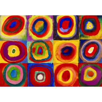 PUZZLE 1000 P - Carrés et cercles concentriques, Vassily Kandinski