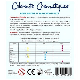 Blister de 3 Colorants pour Cosmétiques