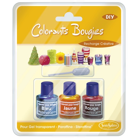 Etui 3 colorants bougies