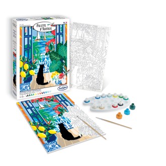 PALETTE D'ARTISTE - Le Chat à la Fenêtre
