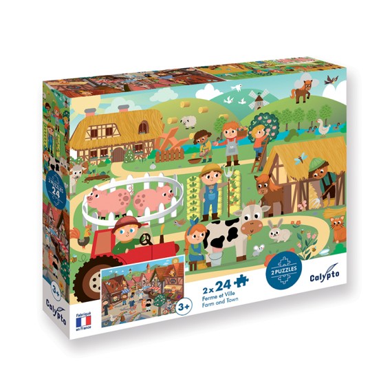 Puzzle 2 x 24 pièces -...