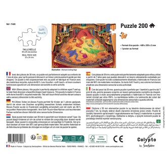 PUZZLE 200 pièces Le Trésor des Dragons