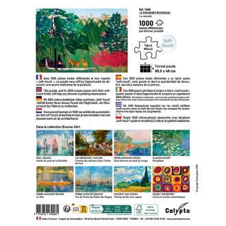 PUZZLE 1000 pièces - La cascade - Le Douanier Rousseau