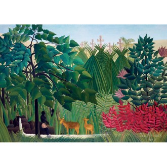 PUZZLE 1000 pièces - La cascade - Le Douanier Rousseau