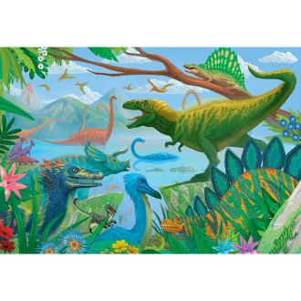 PUZZLE 200 pièces Le Paradis des Dinosaures