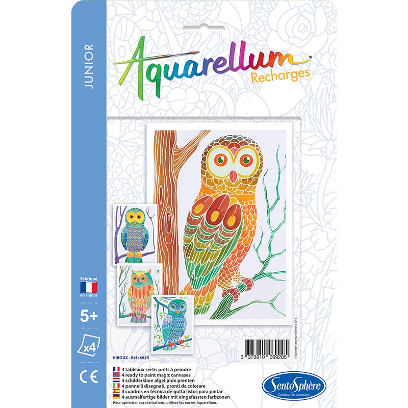 Recharge Aquarellum Junior Hiboux