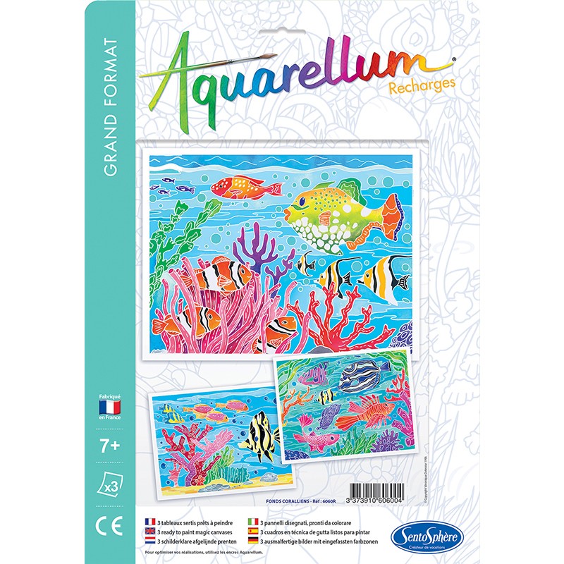 Recharge Aquarellum Fonds Coralliens