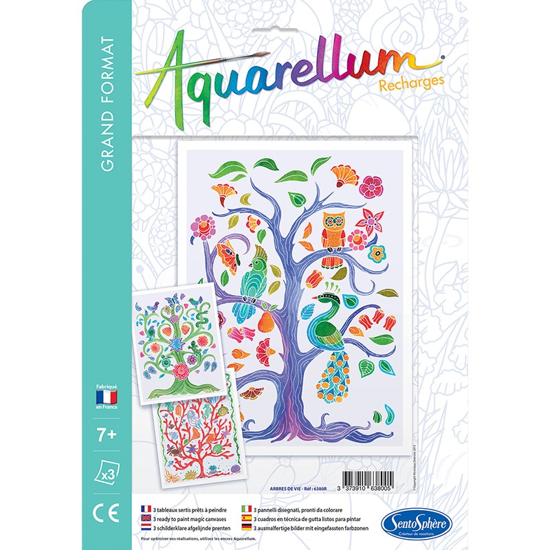 RECHARGE AQUARELLUM - ARBRES DE VIE