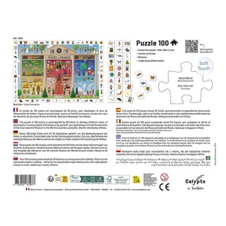 Puzzle 100 pièces " Cherche et trouve " - Le Musée du Monde