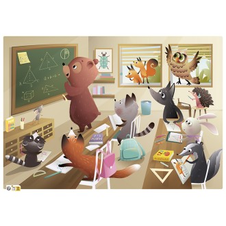 Puzzle 2 x 24 pièces - Vive l'Ecole