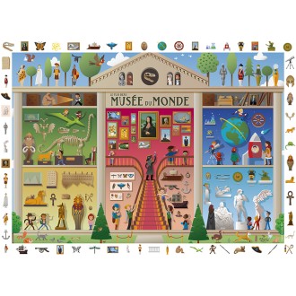 Puzzle 100 pièces " Cherche et trouve " - Le Musée du Monde