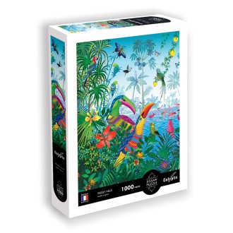 PUZZLE 1000 pièces - Jardin tropical - Peggy Nille