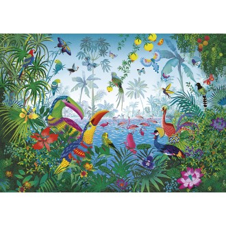 PUZZLE 1000 pièces - Jardin tropical - Peggy Nille