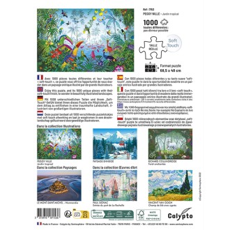 PUZZLE 1000 pièces - Jardin tropical - Peggy Nille