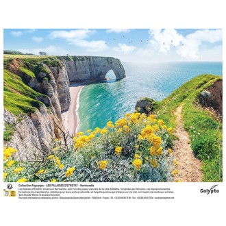 PUZZLE 1000 pièces - Les Falaises d'Etretat - Normandie