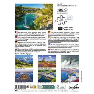 PUZZLE 1000 pièces - Les Calanques de Cassis - Côte d'Azur