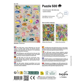 PUZZLE 500 pièces - Poissons Exotiques