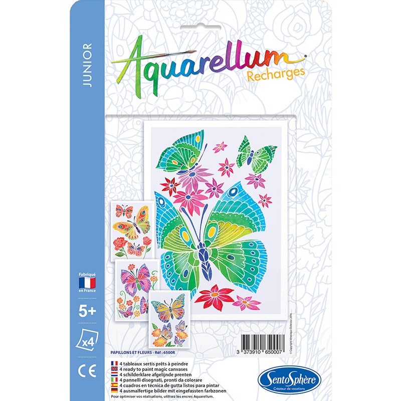 Recharge Aquarellum Junior Papillons et Fleurs