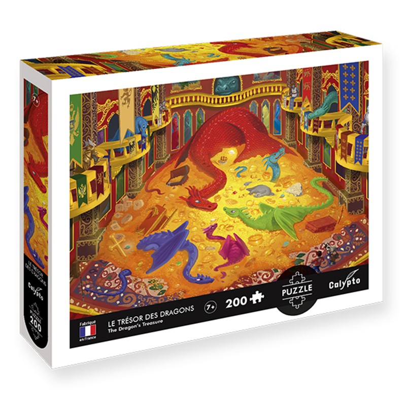 PUZZLE 200 pièces Le Trésor des Dragons