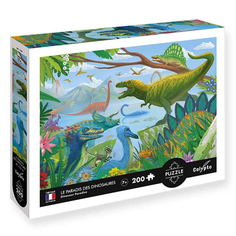 PUZZLE 200 pièces Le Paradis des Dinosaures